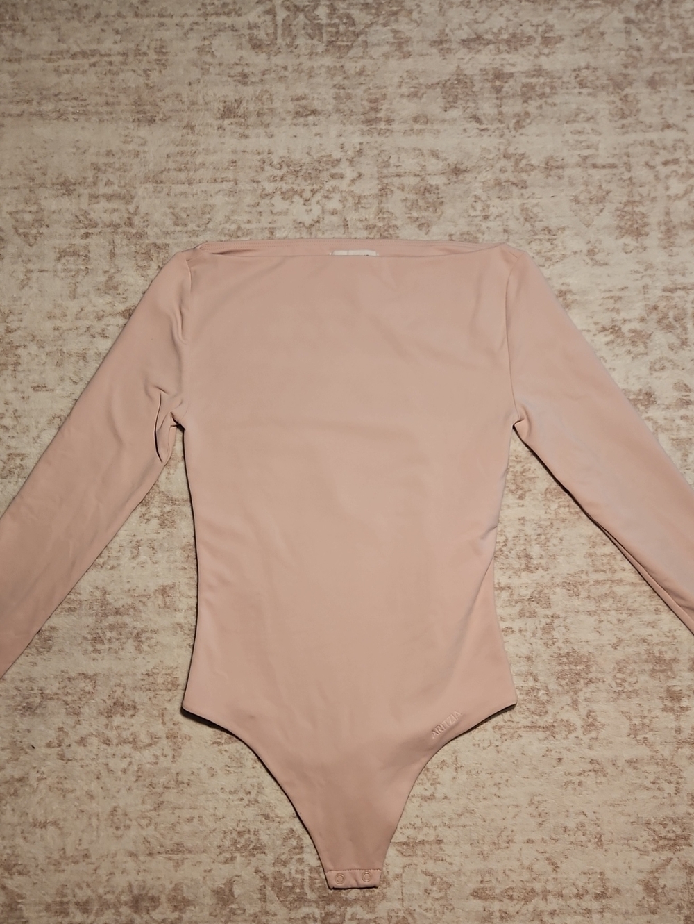 Aritzia Long Sleeve One-Piece Bodysuit - Blush